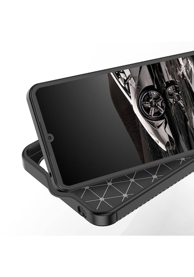 Xiaomi Poco X7 Pro Kılıf Kamera Korumalı Karbon Desenli Silikon