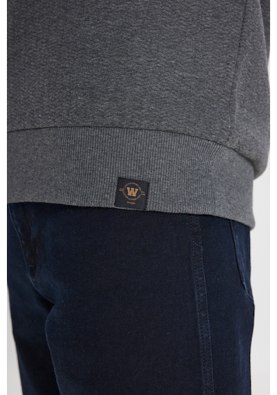 Wrangler Regular Fit Normal Kesim Bisiklet Yaka Antrasit Sweatshirt W242593003 Antrasit