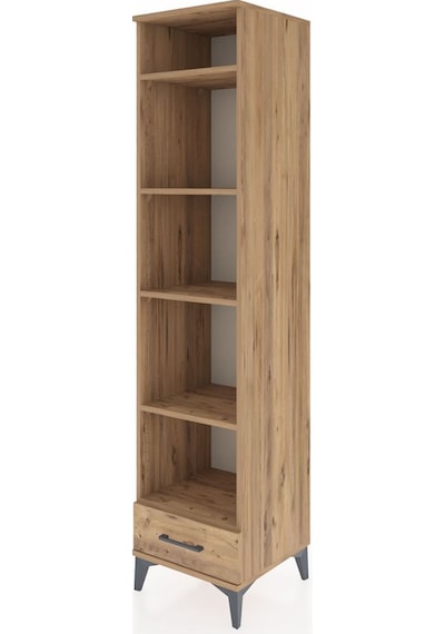 Hyperion Dolap 5 Raflı Tek Çekmeceli 44x44x195 Çam-çam Atlas Çam