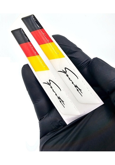 Germany Çamurluk Logosu Uyumlu Damla Sticker - Almanya Sports Sticker Damla