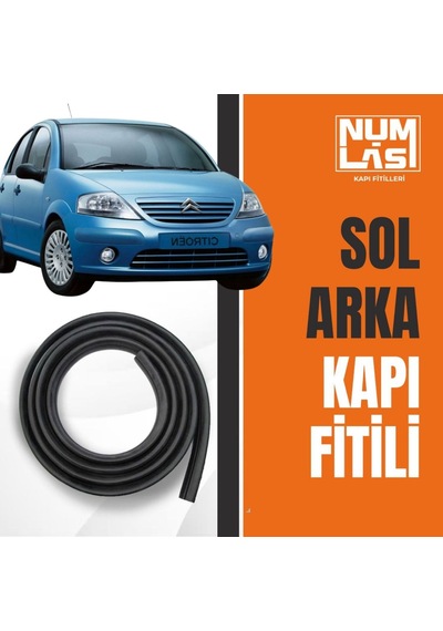 Citroen C3 1.nesil Sol Arka Kapı Fitili-a Kalite-numlas-nm3479