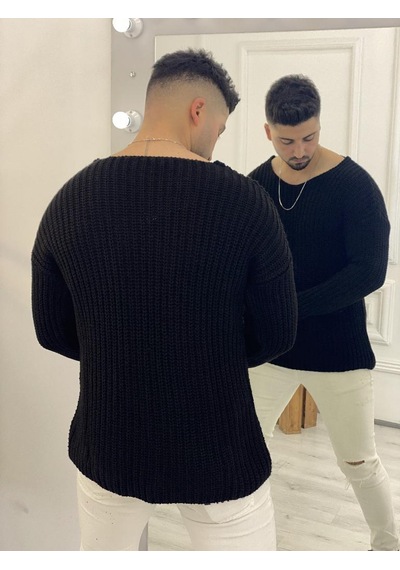 Elku Moda Elkumoda Kazak Oversize Triko Bol Kesim Salaş Kazak-2823