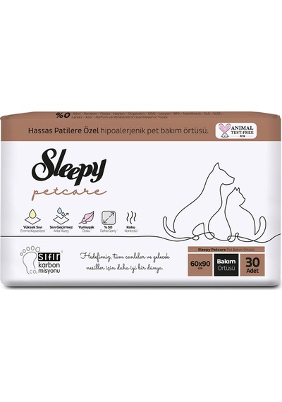 Sleepy Petcare Evcil Hayvan Bakım Örtüsü 30'lu X 4 Paket Diğer