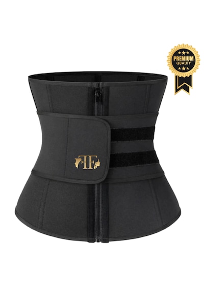 Fitform Giyim Sauna Etkili Sıkılaştırıcı Ve Toparlayıcı Unisex Termal Bel Korse Keme Black Siyah Renk