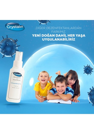 Crystalin Likit Yara Ve Deri Bakım Solüsyonu 400ml Şişe