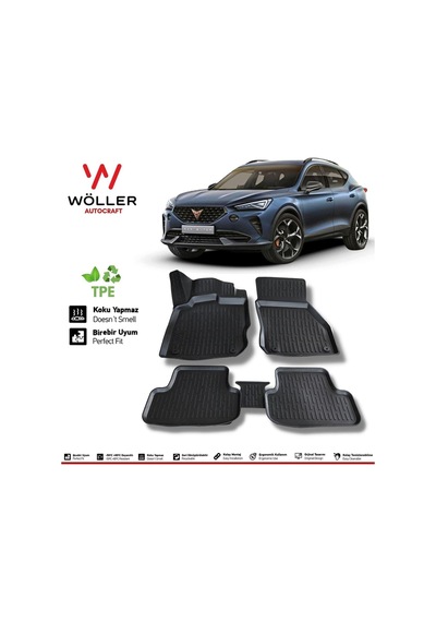 Cupra Formentor Paspas 2021 Sonrası 3d Havuzlu Paspas