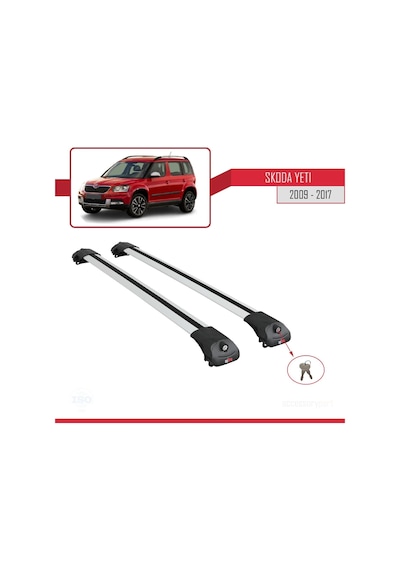 Skoda Yeti 2009-2017 Arası İle Uyumlu Ace-1 Ara Atkı Tavan Barı Gri
