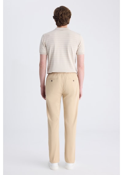 D's Damat Ds Damat Relaxed Fit Pilesiz Bej Diyogonal Tencel -pamuk Karışımlı Likralı Jogger Pantolon 4hc03ad05321m Bej