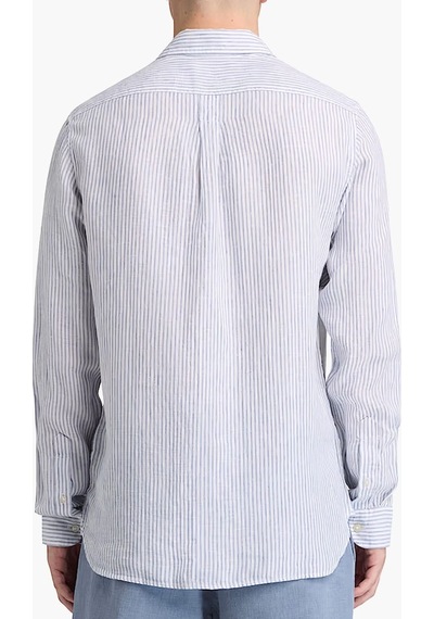 Timberland Mill Brook Linen Striped Regular Erkek Gömlek-33345 Açık Mavi