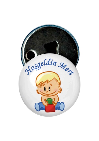Famous Bebek Şekeri Magnet Bebek Mevlüt Hediyelik Isimli Kapak Açacak  (434856292)