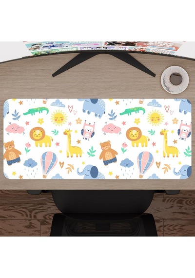 Çocuk Gaming Mouse Pad Kauçuk Kaymaz Taban Mousepad V2, 70x30 Xl