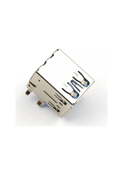 Ic-265e İkili Usb3.0 Konnektör A Tip Şase Dişi 90 Mavi