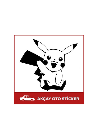 Pikachu Sticker Pikachu Oto Sticker Araba Sticker Araç Sticker