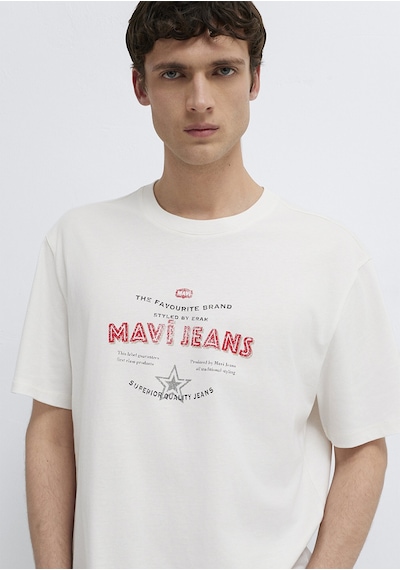 Mavi - Ekru Tişört 0613597-70057