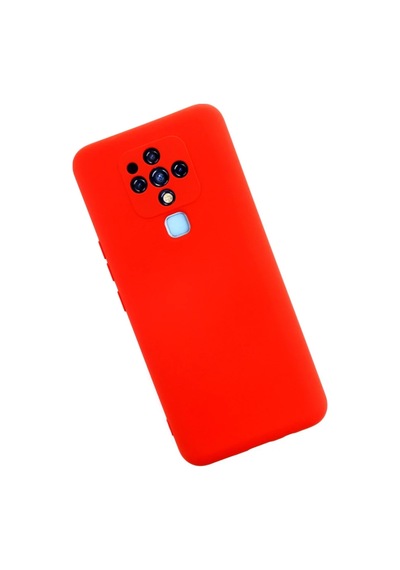 Tecno Camon 16 Kılıf Nano İçi Kadife Silikon - Kırmızı 0.2M-Çok Renkli