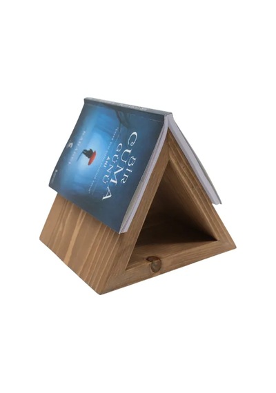 Ahşap Üçgen Kitap Tutucu