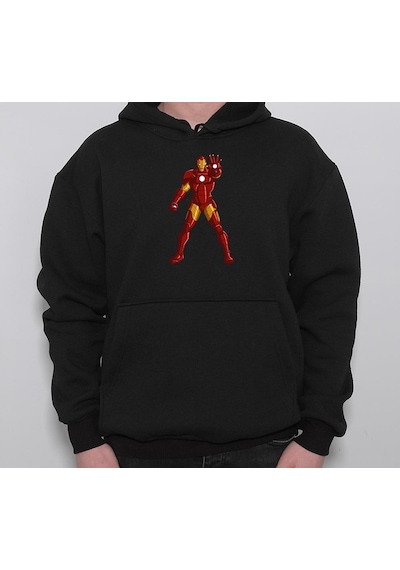Iron Man Demir Adam Avengers Yenilmezler Tony Stark Sweatshirt Unisex Kapüşonlu Hoodie 001