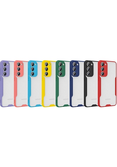 Samsung Uyumlu Galaxy S23 Kapak Colorful Kamera Korumalı Silikon Kılıf