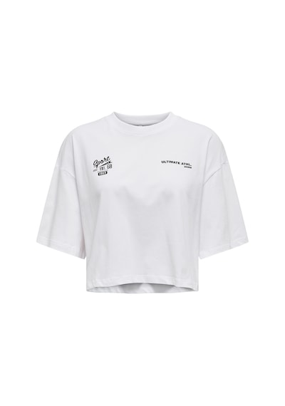 Only Onlsue S/s Sport Top Box Beyaz Kadın Kısa Kol T-shirt 000000000102263128 Beyaz