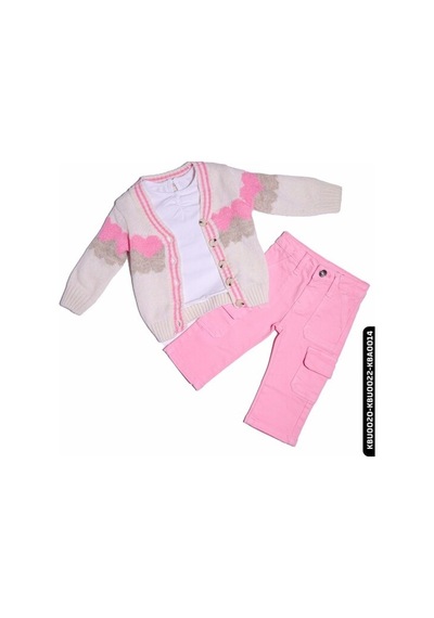 Xo Kids Kız Bebek Kot Pantolon 6-24 Ay 20604 Pembe