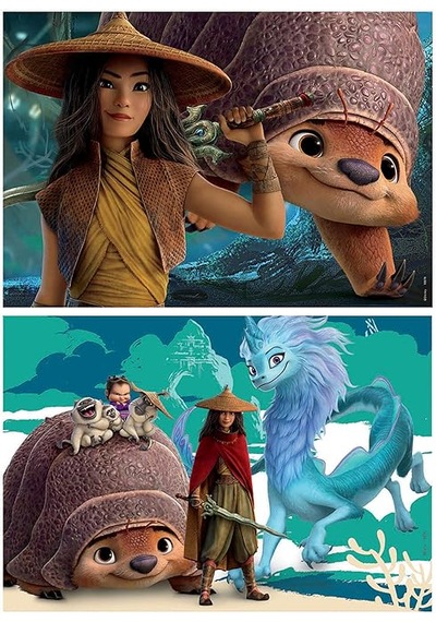 Educa 2x25 Parça Disney Raya Ahşap Puzzle 1