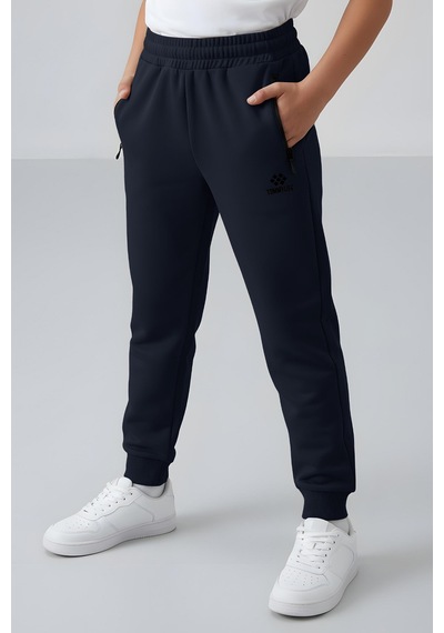Tommylife Lacivert Erkek Çocuk Jogger Fermuarlı Cep Standart Kalıp Manşetli Eşofman Alt - 64042 Lacivert