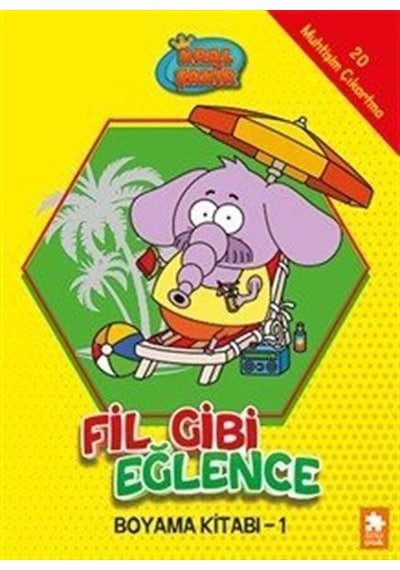 Kral Şakir Fil Gibi Eğlence Boyama Kitabı 1