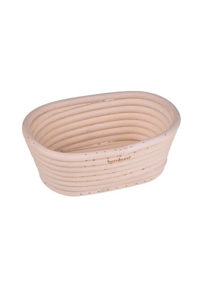 Puder - Ekmek Mayalama Sepeti Oval 17 Cm Bambu
