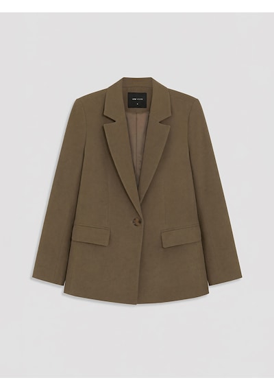 Lcw Vision Haki Krep Kadın Blazer Ceket