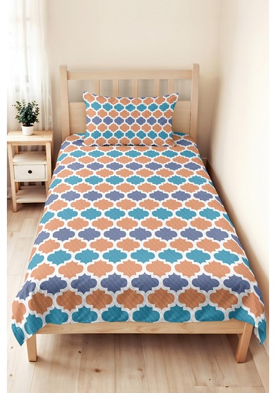 Geometrik Turkuaz Genç Odası Tek Kişilik Pike Takımı - Kiremit Mavi 160x220 Cm Kapitone Yatak Örtüsü Mumlu Kil Yumuşaklığı Geometrik Turkuaz Genç Odası Tek Kişilik Pike Takımı - Kiremit Mavi 160x220 Cm Kapitone Yatak Örtüsü Mumlu Kil Yumuşaklığı