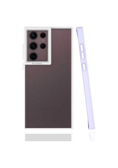Galaxy S22 Ultra Kılıf Zore Mima Kapak Lila