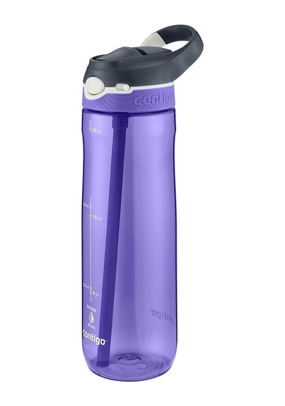 Contigo Cortland Tren Tek El Bas İç Kapaklı Su Matarası 720ml 2191383 - Koyu Mor