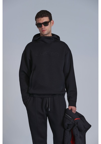 Lufian Erkek Robust Sweatshirt 112030136 Siyah Siyah