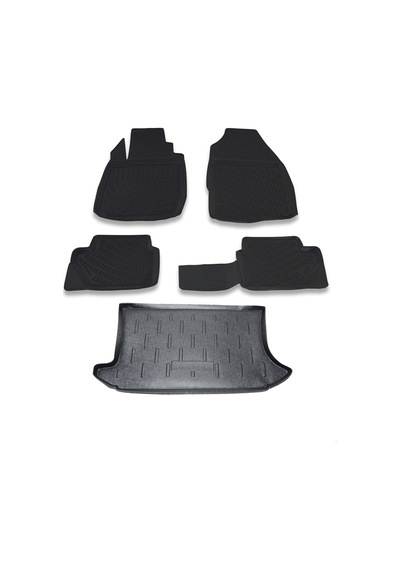 Ford Fiesta Hb 2002-2008 Paspas ve Bagaj Havuzu Seti Siyah