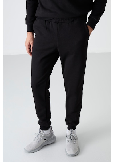 Tommy Life Andy Siyah Şardonlu Erkek Eşofman Takım - 85190 Siyah