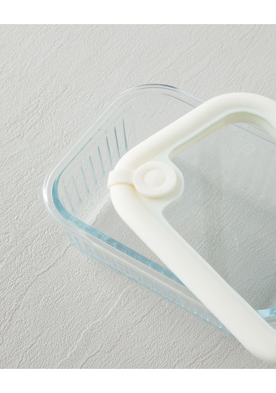 Whity Borosilikat Saklama Kabı 640 Ml Beyaz
