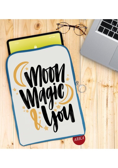 Bk Gift Moon Magic & You Tasarımlı Taşınabilir Koruyucu Tablet Kı