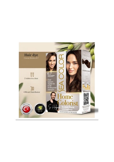 Home Colorist Set Saç Boyası 6.7 Kakao Kumral Cocoa Brown