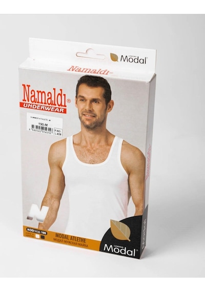 Namaldı Namaldi Erkek Modal Klasik Likralı Kutulu Atlet 190 - 3 Adet 001