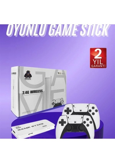 3d 4k Hd 2.4g Kablosuz Çift Kollu Game Stick Retro Oyun Konsolu