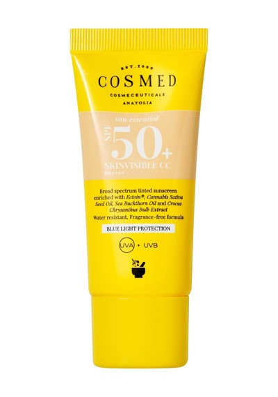 Tr Tüm Cilt Tipleri İçin Renkli Suya Dayanıklı Spf50+ Güneş Kremi - Skinvisible Cc Spf50+ - 30 Ml