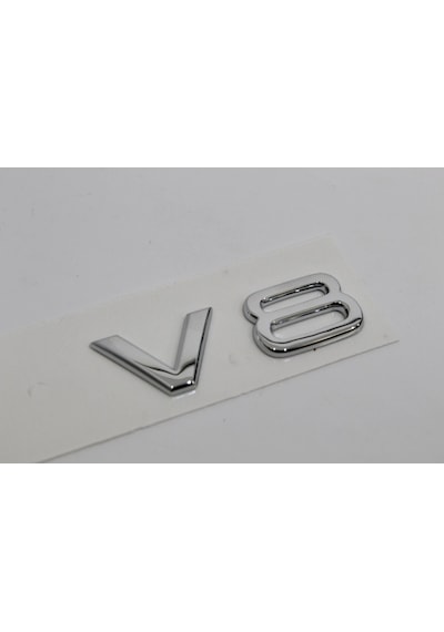 Audi A4 Serisi Uyumlu V8 Krom Çamurluk Yazısı 3m 3d Abs