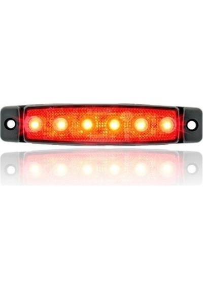 Sanel 24v 6 Ledli Basamak Aydınlatma Kırmızı