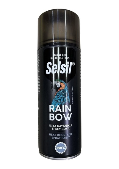Rainbow Akrilik Sprey Boya 690 Derece Isıya Dalı Siyah Standart