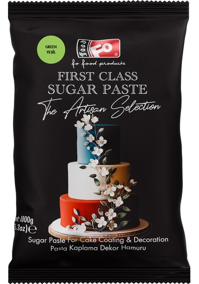 Yeşil First Class Kaplama Dekor Şeker Hamuru 1 Kg