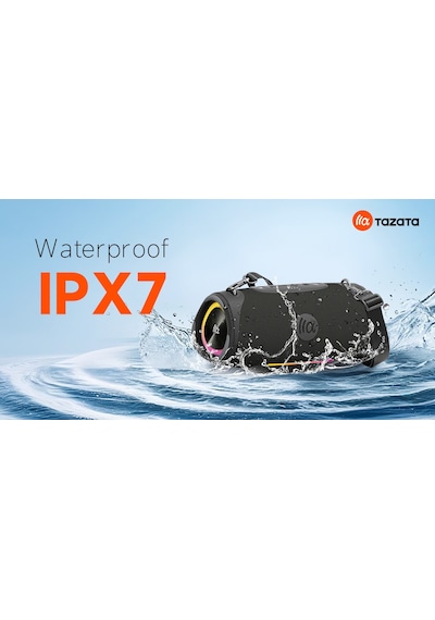 Tazata Boomblast Pro Bluetooth Hoparlör- Siyah 80w Ipx7, 12 Saat Şarj, Powerbank, İnanılmaz Ses