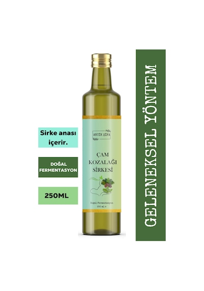 Çam Kozalağı Sirkesi Ve Elma Sirkesi 250 Ml + 250 Ml - Doğal Fermente