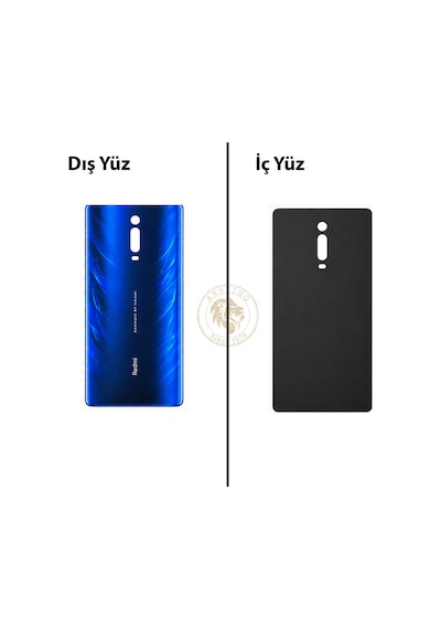 Xiaomi Mi 9t Buz Mavisi Arka Pil Kapağı Batarya Kapağı Lazer Kesim Back Cover Çok Renkli