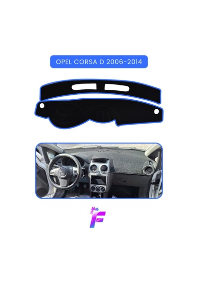 Opel Corsa D 2006-2014 Torpido Örtüsü Güneşten Korur Kolay Montaj Tam Uyum Tam Koruma T47 Torpido Halısı