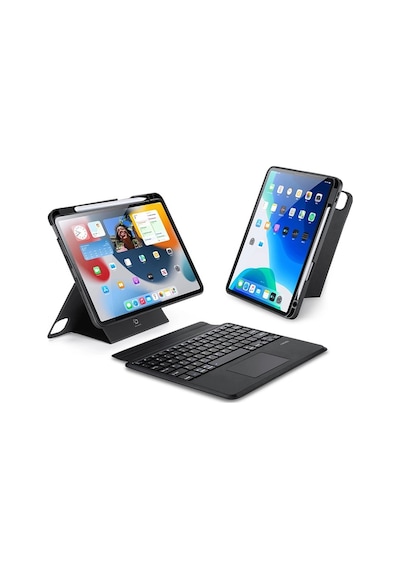 Dux Ducis Apple Uyumlu iPad  Pro 12.9 Dk Series Kablosuz Bluetooth Klavye Touc